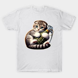 Cat and Grenade T-Shirt